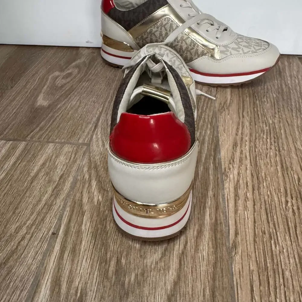 Michael Kors Olympia Logo Trainer Sneakers Size 10M NWOT